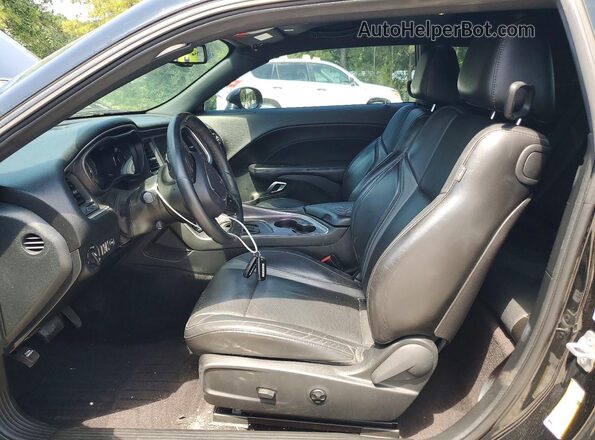 2C3CDZBT6JH199828 2018 DODGE CHALLENGER Black Widok wnętrza z przodu