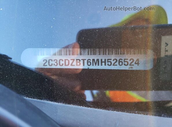 2C3CDZBT6MH526524 2021 DODGE CHALLENGER Orange Widok komory silnika