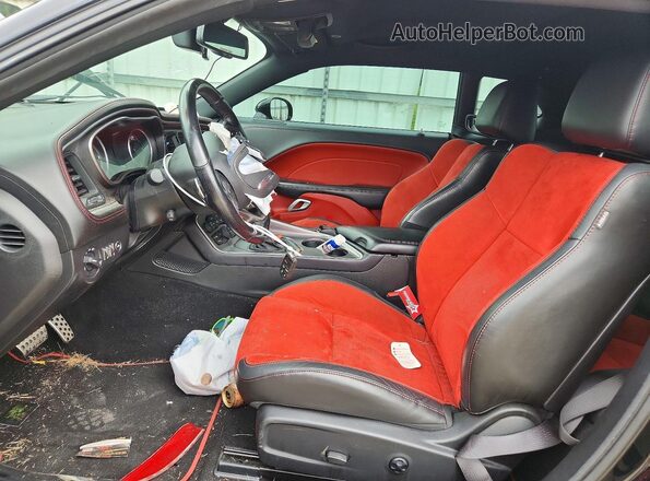 2C3CDZBT6MH641818 2021 DODGE CHALLENGER Black Widok wnętrza z przodu