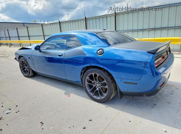 2C3CDZBT6NH101578 2022 DODGE CHALLENGER Blue Trasero izquierdo