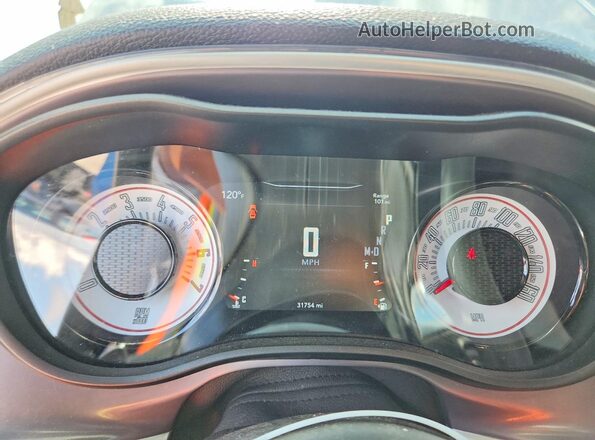 2C3CDZBT6NH101578 2022 DODGE CHALLENGER Blue Vista del cuadro de instrumentos