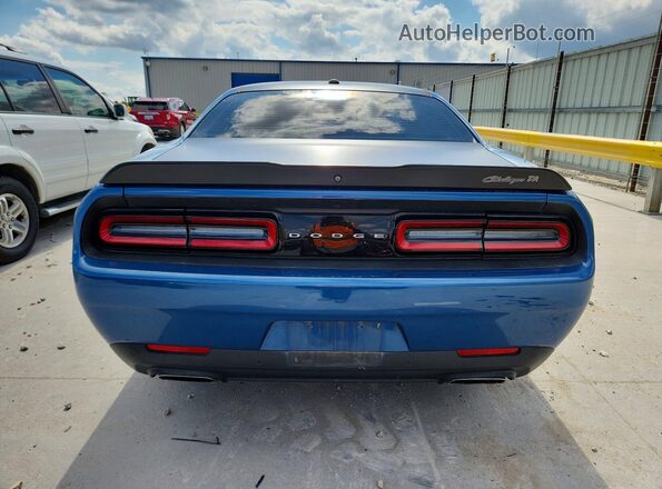 2C3CDZBT6NH101578 2022 DODGE CHALLENGER Blue Vista trasera
