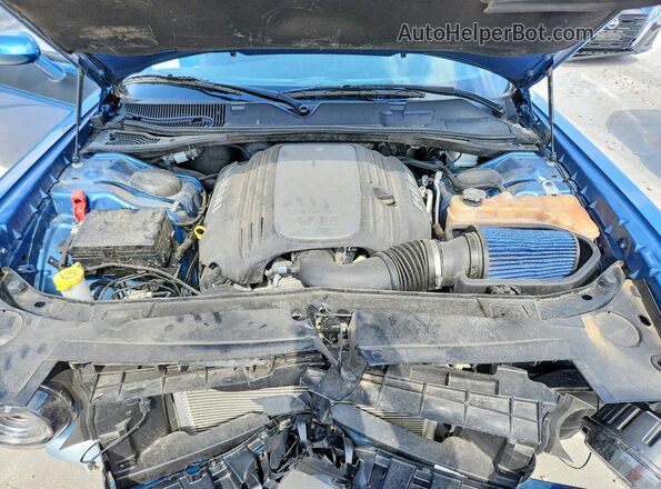 2C3CDZBT6NH101578 2022 DODGE CHALLENGER Blue Vista interior trasera