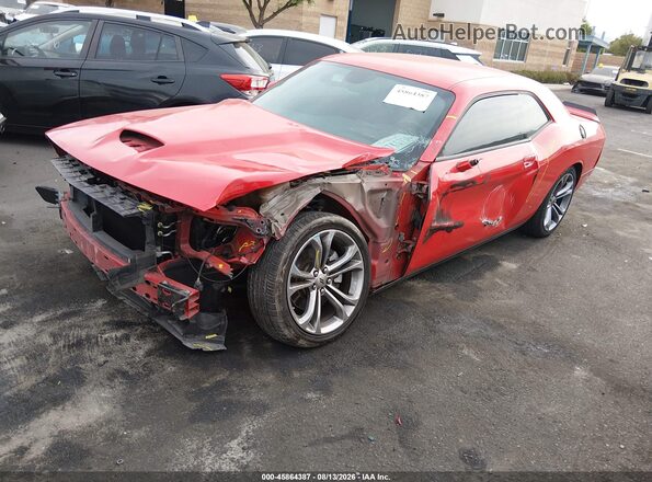 2C3CDZBT6NH124701 2022 DODGE CHALLENGER Orange Առջևի ձախ երեք քառորդ տեսարան