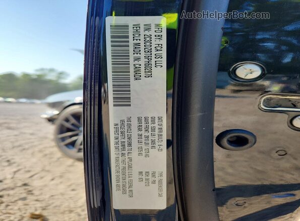 2C3CDZBT6PH602876 2023 DODGE CHALLENGER Black VIN sticker view