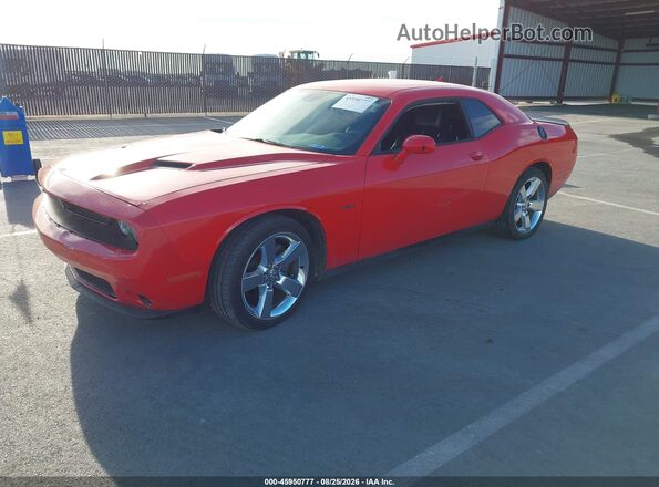 2C3CDZBT7GH114293 2016 DODGE CHALLENGER Red Առջևի ձախ երեք քառորդ տեսարան