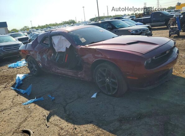 2C3CDZBT7JH286914 2018 DODGE CHALLENGER Burgundy წინა მარჯვენა