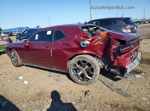 2C3CDZBT7JH286914 2018 DODGE CHALLENGER Burgundy უკანა მარცხენა