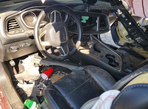2C3CDZBT7JH286914 2018 DODGE CHALLENGER Burgundy წინა პანელის ხედი