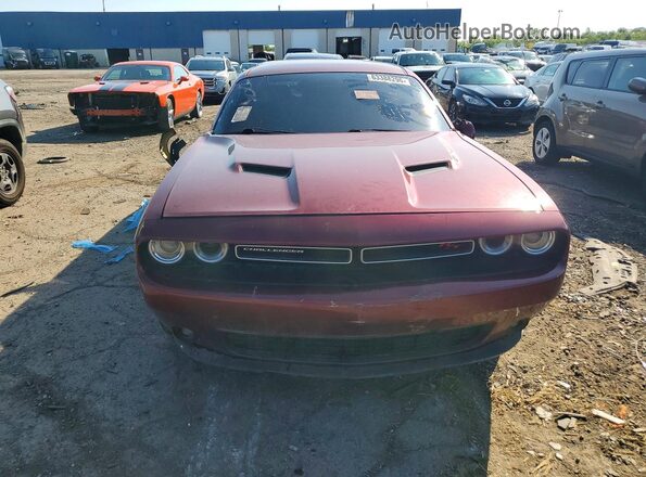 2C3CDZBT7JH286914 2018 DODGE CHALLENGER Burgundy წინა ხედი