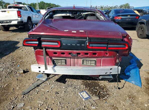 2C3CDZBT7JH286914 2018 DODGE CHALLENGER Burgundy უკანა ხედი