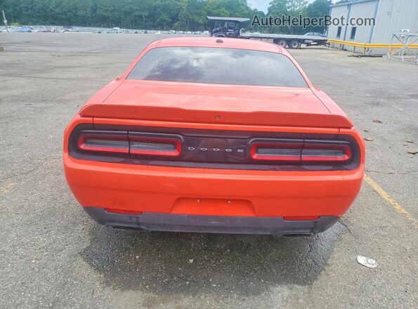 2C3CDZBT7KH621364 2019 DODGE CHALLENGER Orange Widok z tyłu