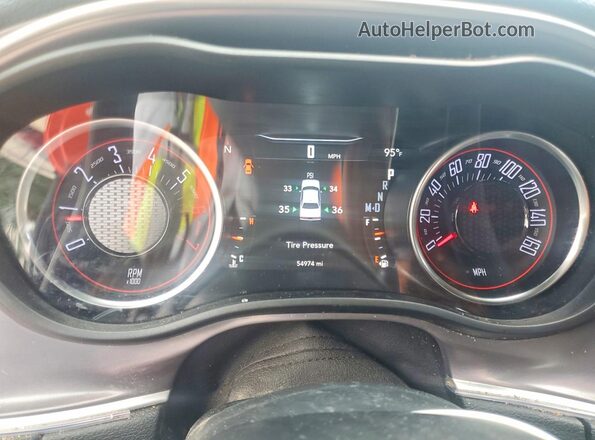 2C3CDZBT7KH621364 2019 DODGE CHALLENGER Orange Widok zestawu wskaźników