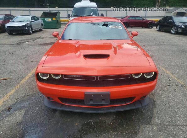 2C3CDZBT7KH621364 2019 DODGE CHALLENGER Orange Widok z przodu