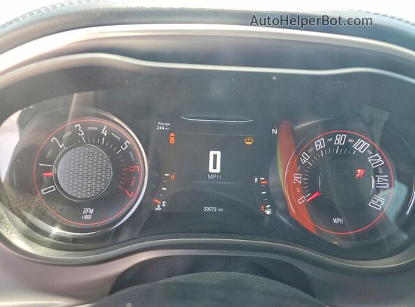 2C3CDZBT7NH117918 2022 DODGE CHALLENGER Purple Սարքավորումների վահանակի տեսք