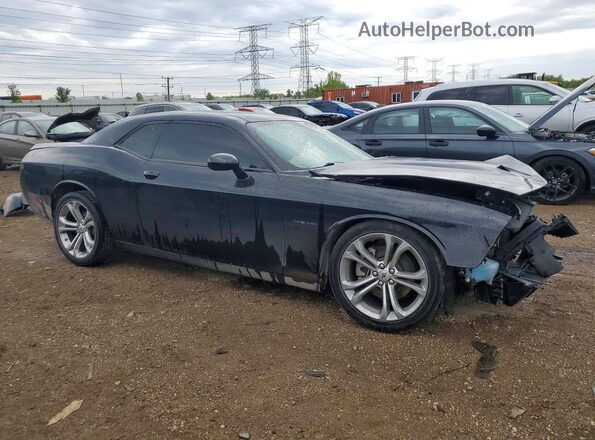 2C3CDZBT7NH230672 2022 DODGE CHALLENGER Черный Передняя правая четверть