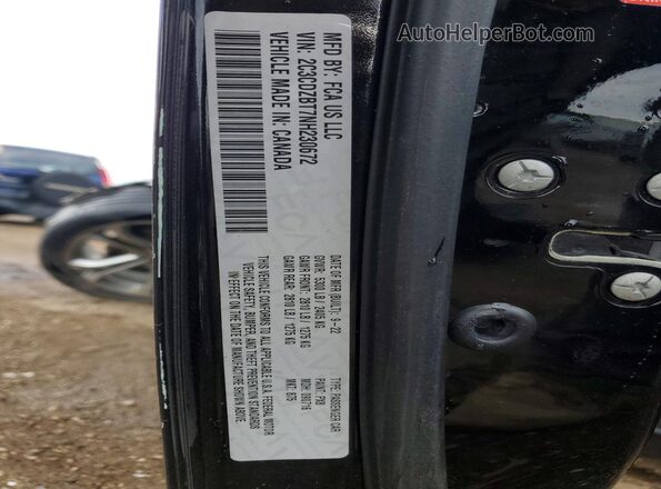 2C3CDZBT7NH230672 2022 DODGE CHALLENGER Черный Вид наклейки с VIN-кодом