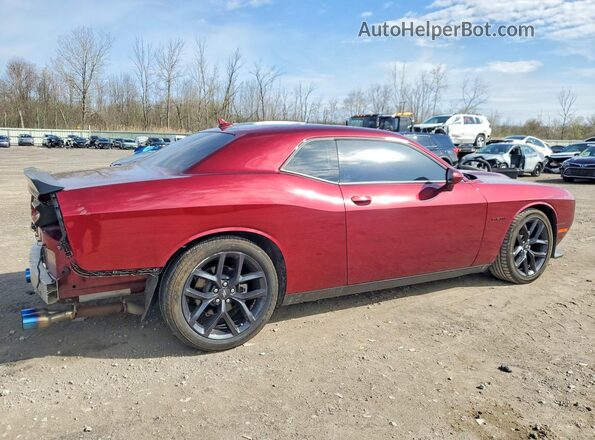 2C3CDZBT7NH247133 2022 DODGE CHALLENGER Burgundy Rear right