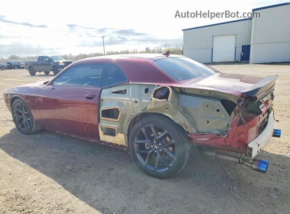 2C3CDZBT7NH247133 2022 DODGE CHALLENGER Burgundy Rear left