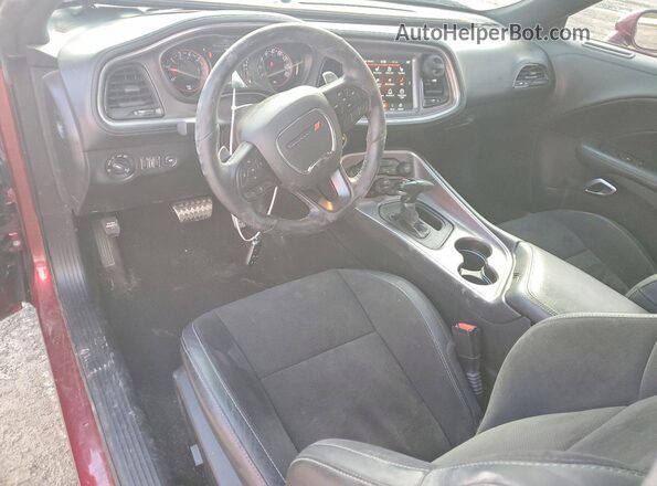 2C3CDZBT7NH247133 2022 DODGE CHALLENGER Burgundy Dashboard view