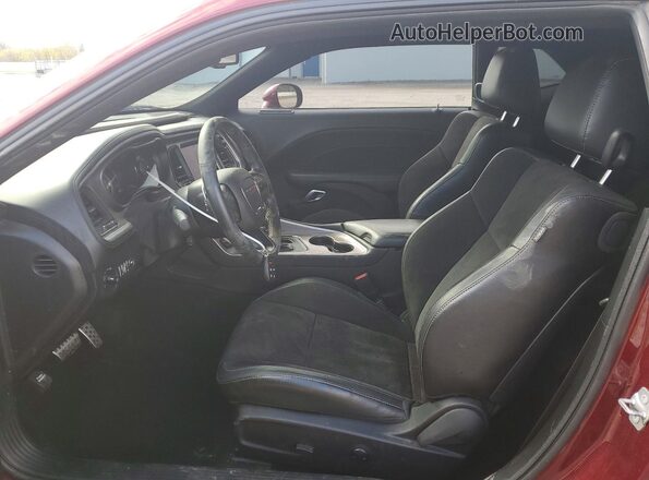 2C3CDZBT7NH247133 2022 DODGE CHALLENGER Burgundy Front interior view