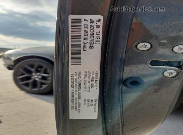 2C3CDZBT7PH668465 2023 DODGE CHALLENGER Gray Widok naklejki z numerem VIN