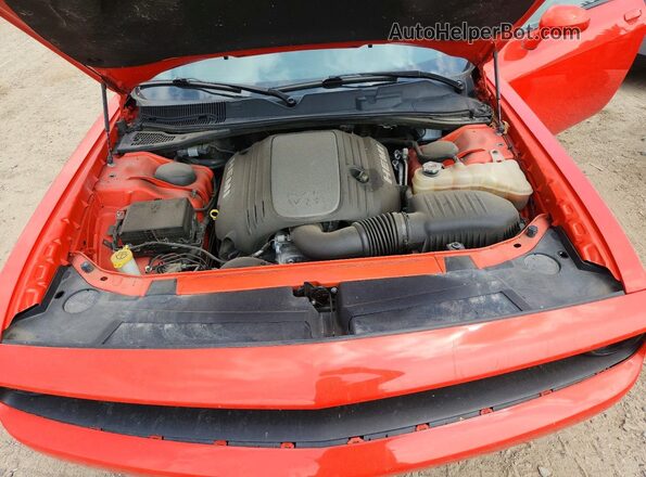 2C3CDZBT8JH251377 2018 DODGE CHALLENGER Orange Вид задньої частини салону
