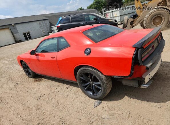 2C3CDZBT8JH251377 2018 DODGE CHALLENGER Orange Задня ліва чверть