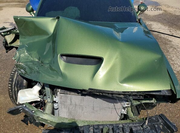 2C3CDZBT9KH545565 2019 DODGE CHALLENGER Green Widok wnętrza z tyłu