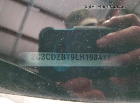 2C3CDZBT9LH198417 2020 DODGE CHALLENGER Blue Widok naklejki z numerem VIN