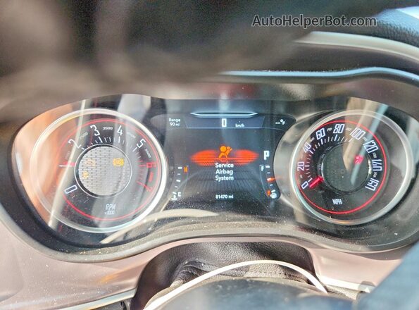 2C3CDZBT9NH105351 2022 DODGE CHALLENGER White Vista del cuadro de instrumentos