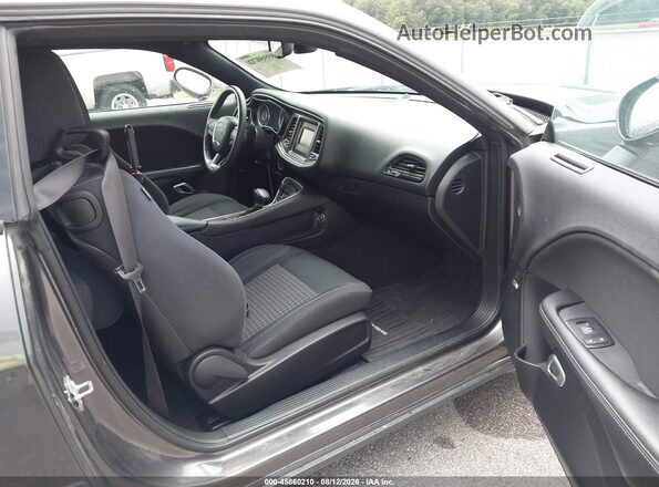 2C3CDZBTXGH149068 2016 DODGE CHALLENGER Gray Widok wnętrza z przodu