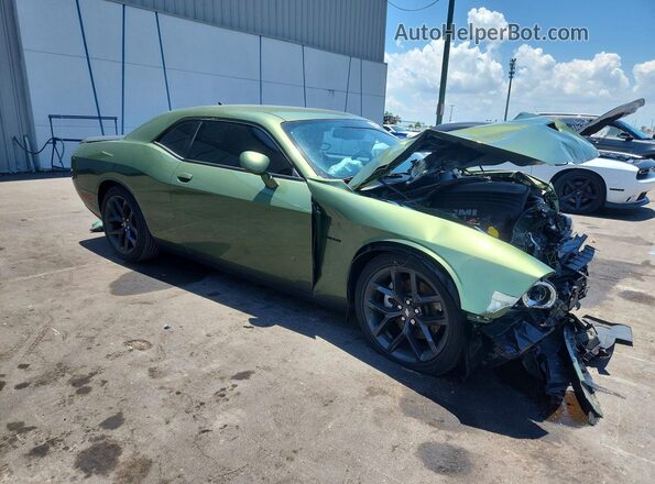 2C3CDZBTXNH212263 2022 DODGE CHALLENGER Green Передня права чверть