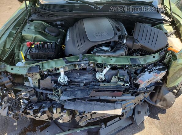 2C3CDZBTXNH212263 2022 DODGE CHALLENGER Green Вид задньої частини салону