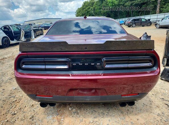 2C3CDZC91JH130645 2018 DODGE CHALLENGER Burgundy Rear view