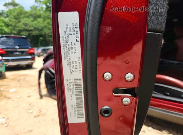 2C3CDZC91JH130645 2018 DODGE CHALLENGER Burgundy VIN sticker view