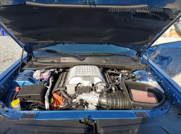 2C3CDZC92NH195607 2022 DODGE CHALLENGER Blue უკანა სალონის ხედი