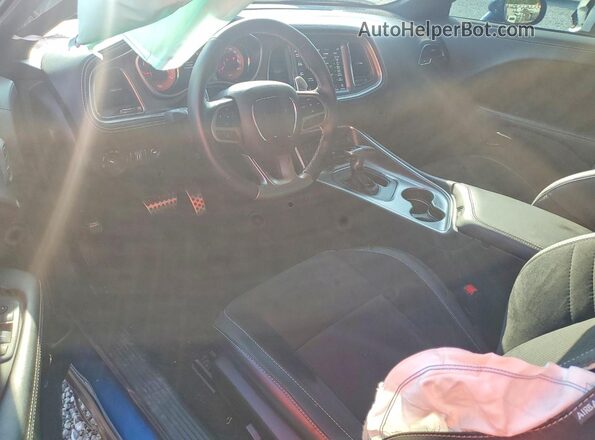 2C3CDZC92NH195607 2022 DODGE CHALLENGER Blue წინა პანელის ხედი