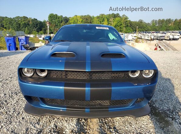 2C3CDZC92NH195607 2022 DODGE CHALLENGER Blue წინა ხედი