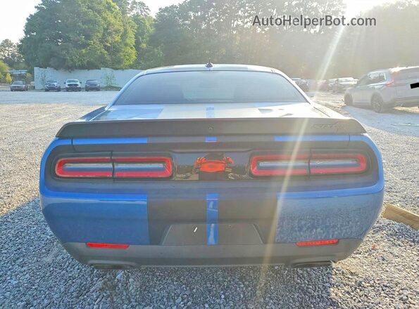 2C3CDZC92NH195607 2022 DODGE CHALLENGER Blue უკანა ხედი