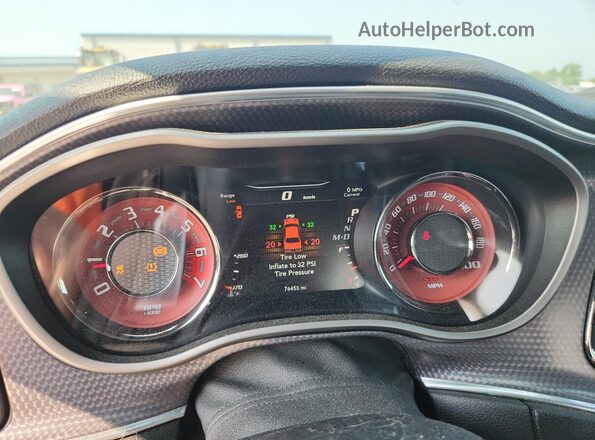 2C3CDZC94GH137095 2016 DODGE CHALLENGER White Vista del cuadro de instrumentos