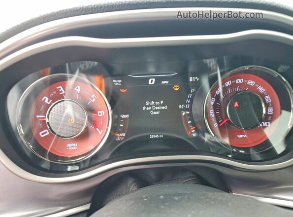 2C3CDZC95LH187532 2020 DODGE CHALLENGER Blue Instrument cluster view