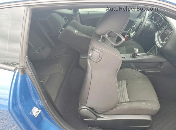 2C3CDZC95LH187532 2020 DODGE CHALLENGER Blue Rear seats view