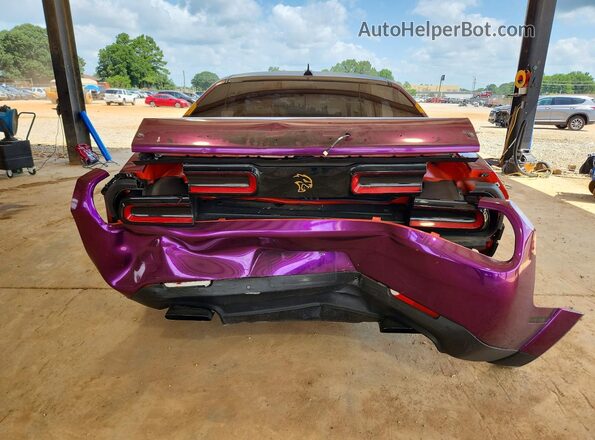 2C3CDZC96JH327455 2018 DODGE CHALLENGER Purple Rear view