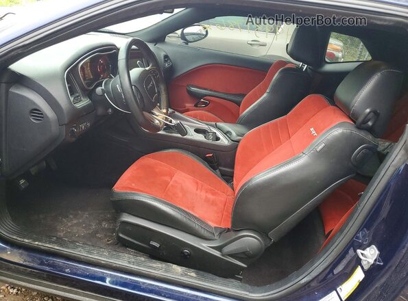 2C3CDZC99GH124620 2016 DODGE CHALLENGER Blue Rear seats view