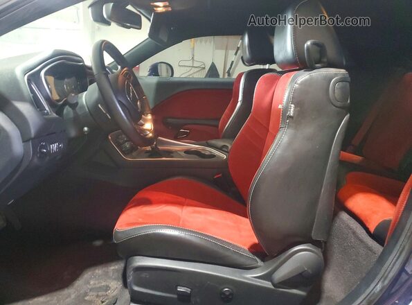 2C3CDZC99GH124620 2016 DODGE CHALLENGER Blue Front interior view