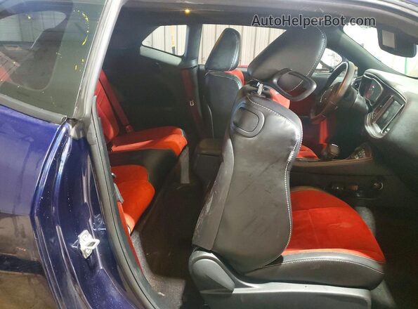 2C3CDZC99GH124620 2016 DODGE CHALLENGER Blue Rear interior view