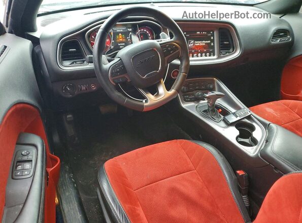 2C3CDZC99GH124620 2016 DODGE CHALLENGER Blue Dashboard view