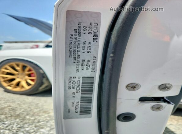 2C3CDZC9XGH352478 2016 DODGE CHALLENGER White VIN კოდის სტიკერის ხედი
