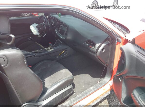 2C3CDZDJ9GH345241 2016 DODGE CHALLENGER Orange Vista interior delantera